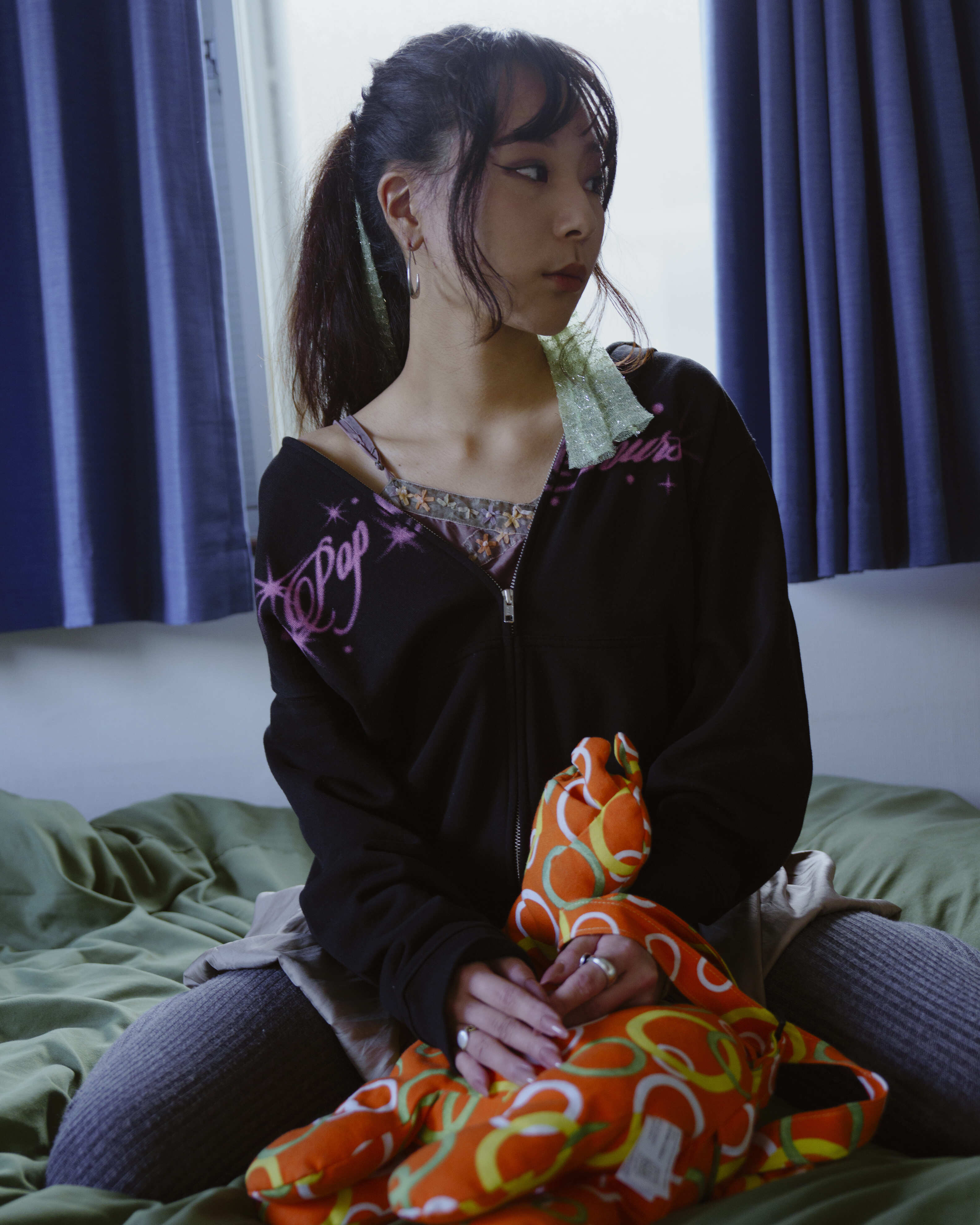 Spray Print Logo Hoodie