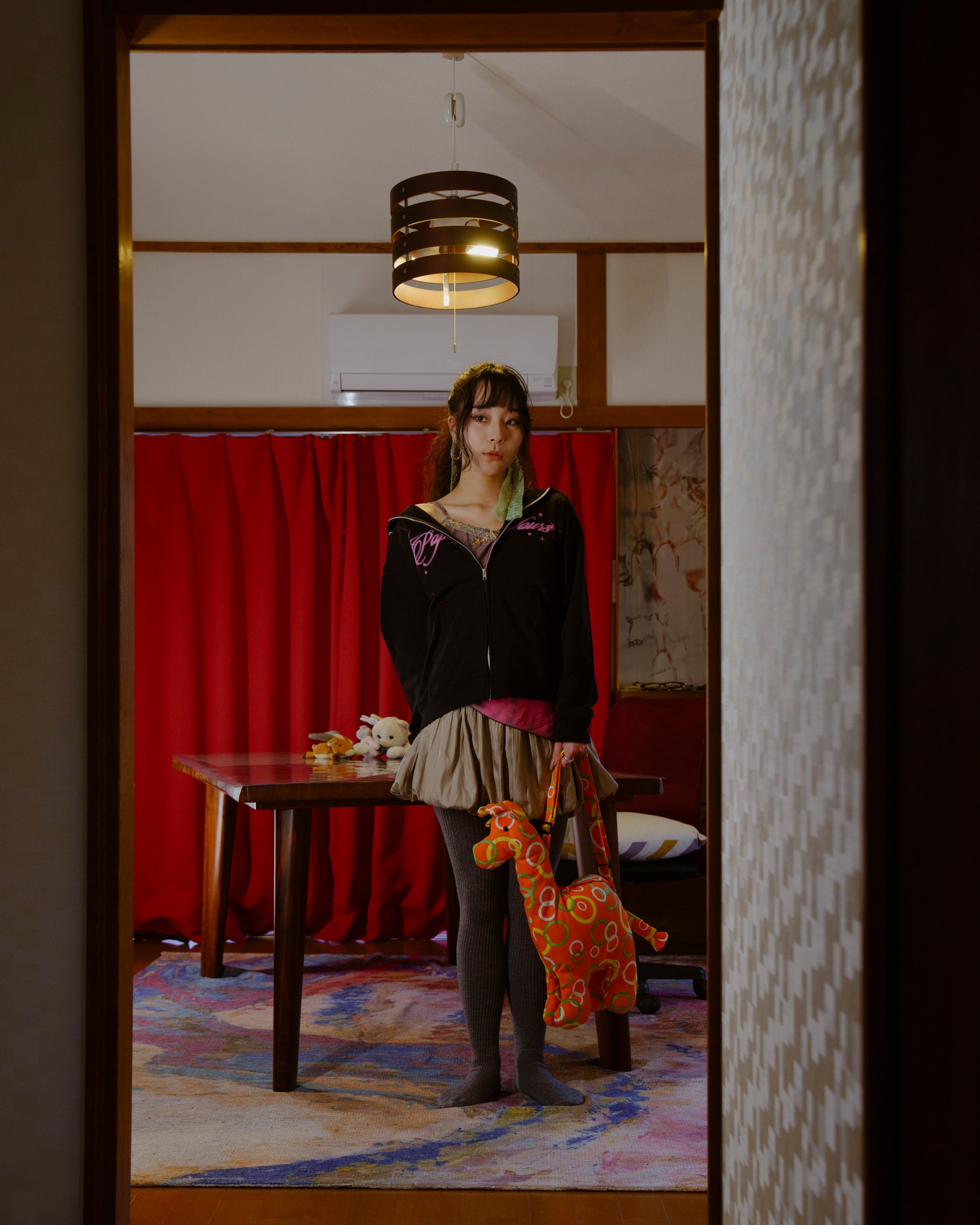 Spray Print Logo Hoodie