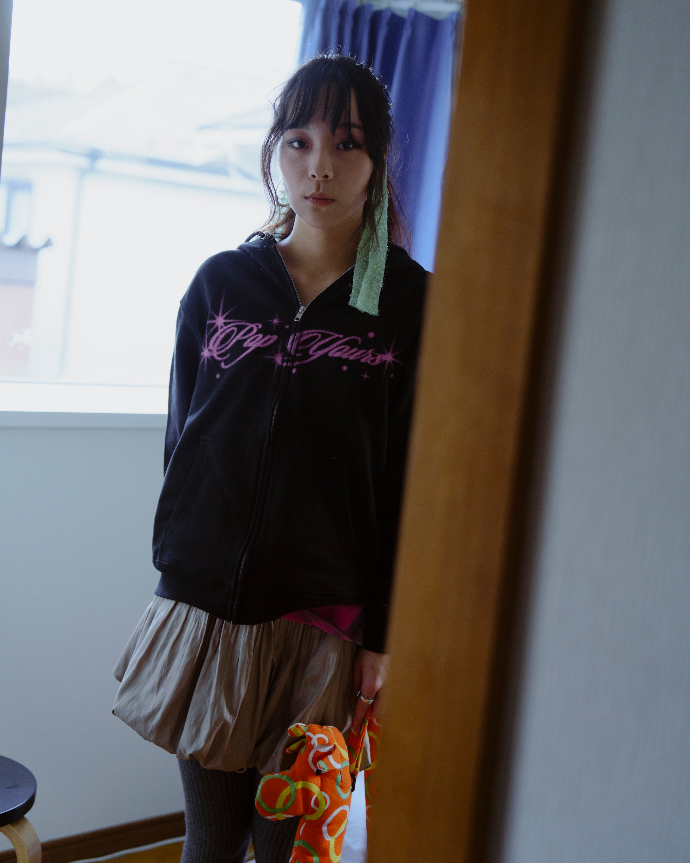 Spray Print Logo Hoodie