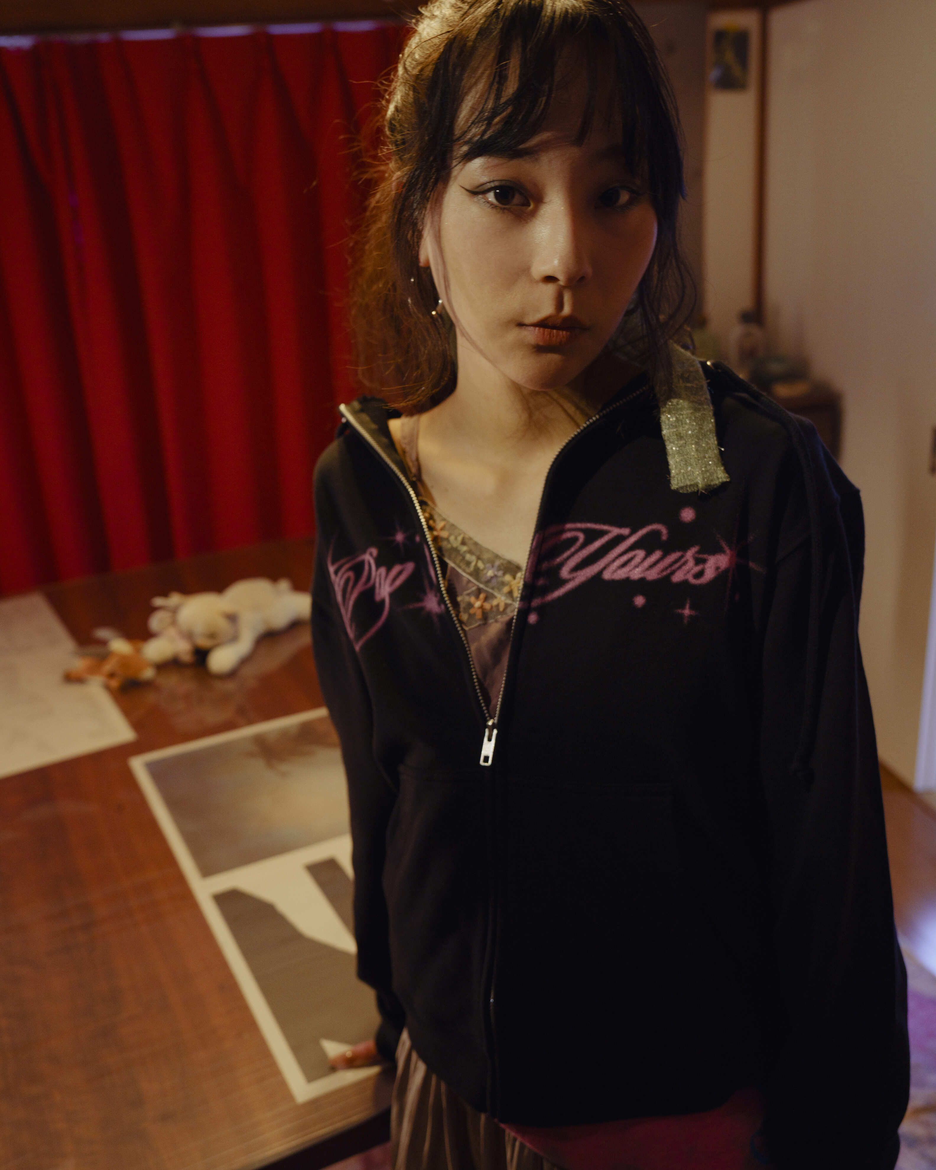 Spray Print Logo Hoodie