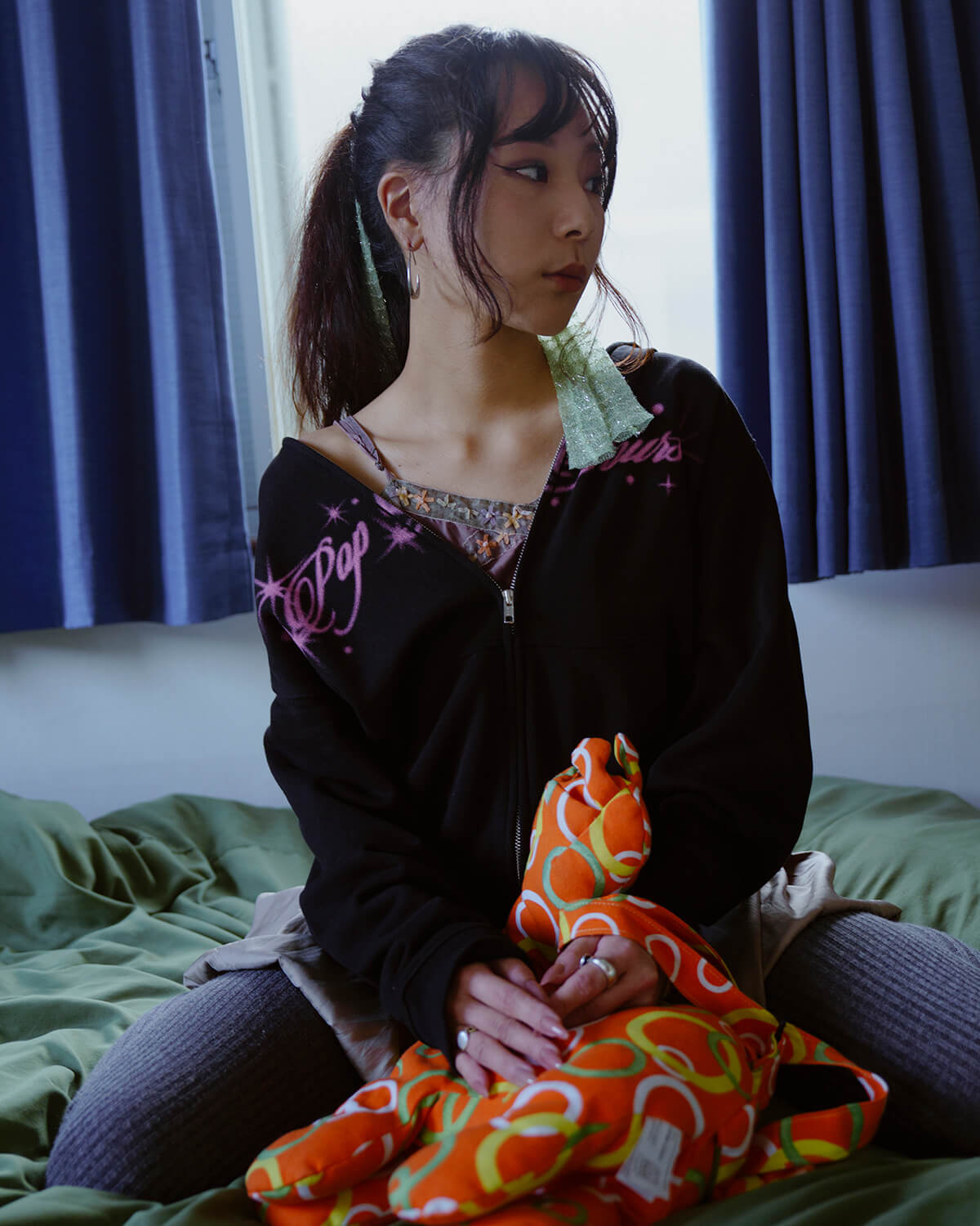 Spray Print Logo Hoodie