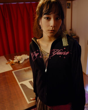 Spray Print Logo Hoodie