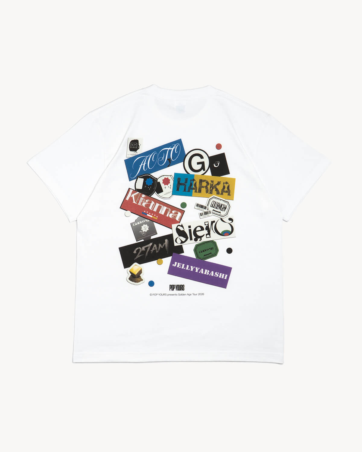 POP YOURS presents Golden Age Tour LINE UP TEE
