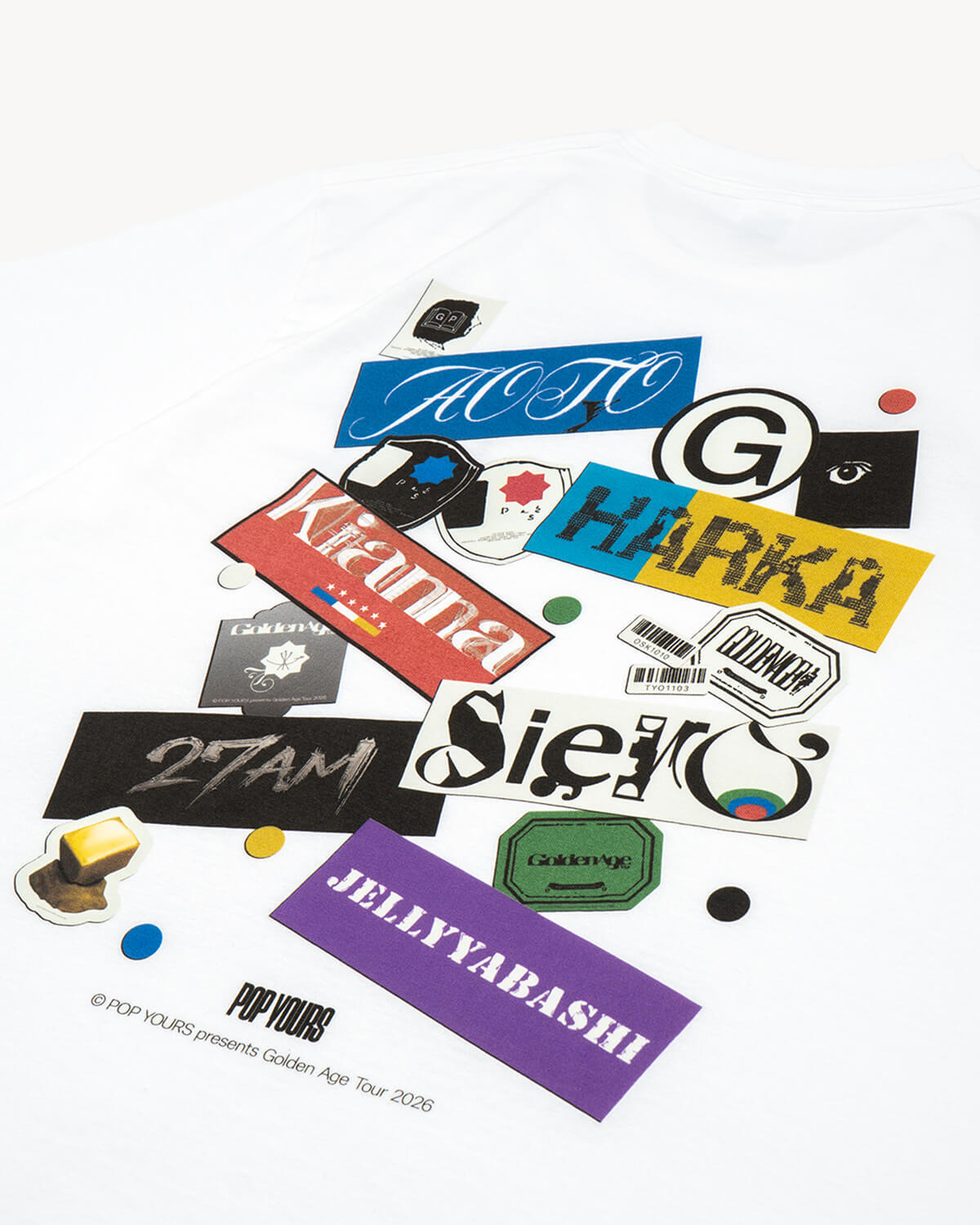 POP YOURS presents Golden Age Tour LINE UP TEE