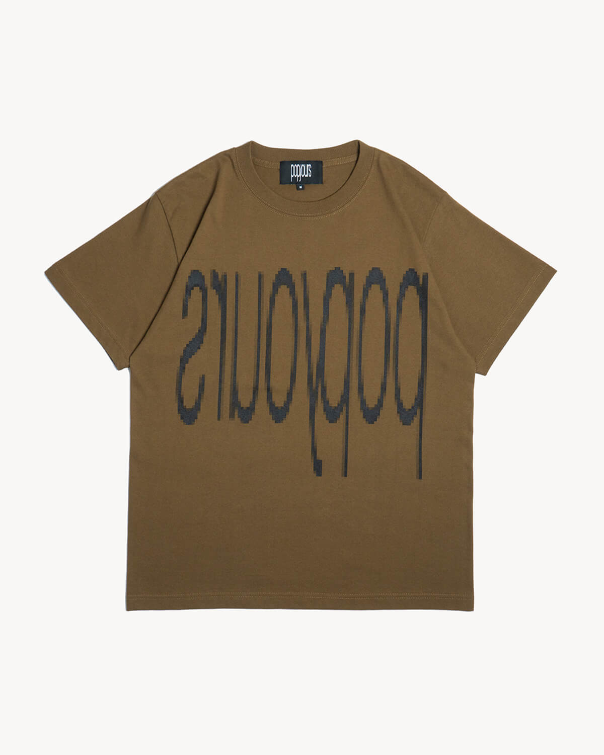 pop yours FACE Tee Khaki
