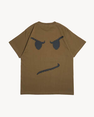 pop yours FACE Tee Khaki