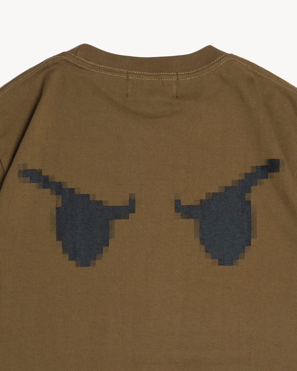 pop yours FACE Tee Khaki